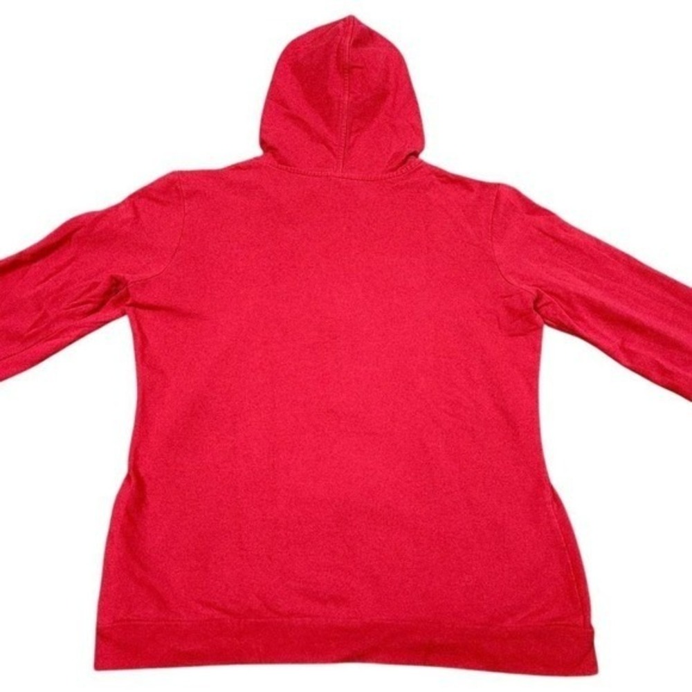 Lacoste Sport Full Zip Hoodie Womens 38 Red Cotton Blend Activewear Sweatshirt - Picture 4 of 8